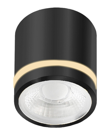 Lampa sufitowa spot VICI IP44 12W CCT SWITCH Czarny (AZ6039) - Azzardo