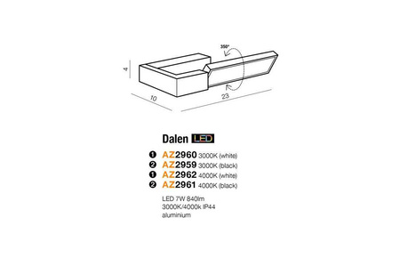 Kinkiet łazienkowy DALEN (AZ2961) - Azzardo