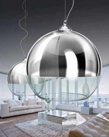 Lampa wisząca Silver Ball 40 (AZ0734) - Azzardo - żyrandol