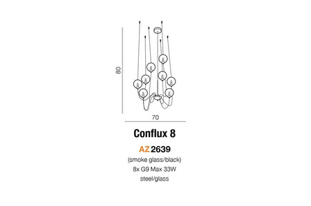 Lampa wisząca CONFLUX 8 (AZ2639) - Azzardo