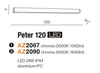 Kinkiet łazienkowy PETER S 120 LED 4000K (AZ2090 - Azzardo)