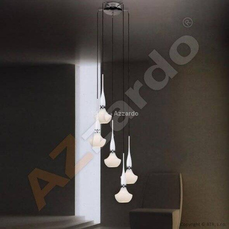 Lampa wisząca TASOS 5 - biała (MD2095A-5W) - Azzardo - żyrandol