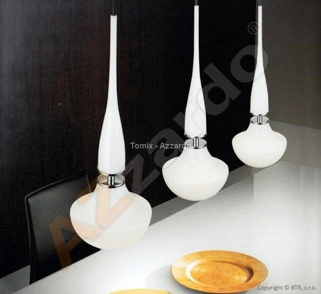 Lampa wisząca TASOS 1 - biała (MD2095-WH | AZ0260) - Azzardo - żyrandol
