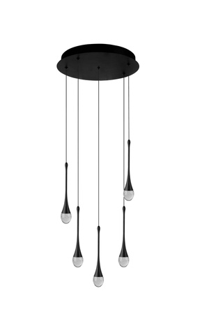 Lampa wisząca DALMA 5 ROUND Czarny (AZ6007) - Azzardo