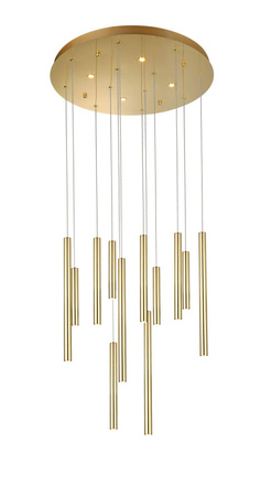 Lampa wisząca ILIOS 12 PENDANT 3-STEP DIMM Złoty (AZ5745) - Azzardo