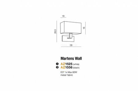 Martens wall biały (AZ1525) Azzardo