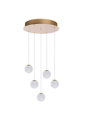 Lampa wisząca EDEM 5 ROUND Złoty (AZ6018) - Azzardo