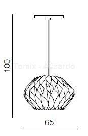 Lampa wisząca RUBEN L szara (AZ2383 - Azzardo) - żyrandol