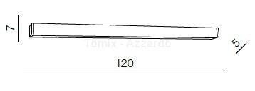 Kinkiet łazienkowy PETER S 120 LED 4000K (AZ2090 - Azzardo)