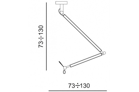  Lampa wisząca ZYTA S PENDANT czarno - biała AZ1845+AZ2602