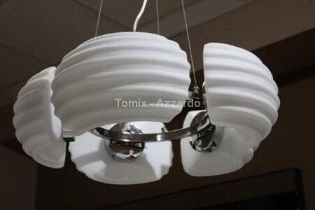 Lampa wisząca RONDO chrom/ biel (DH6081-5 | AZ0115) Azzardo - żyrandol