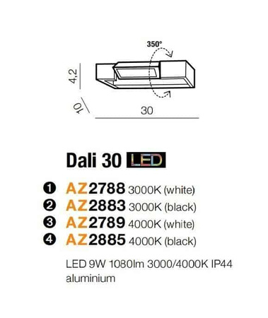 Dali 30 3000K (white) (AZ2788) Azzardo