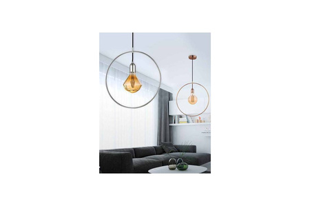 Lampa wisząca KRUG chrom (DEL-2522-1CH - Azzardo) - żyrandol