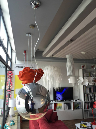 Lampa wisząca Silver Ball 40 (AZ0734) - Azzardo - żyrandol