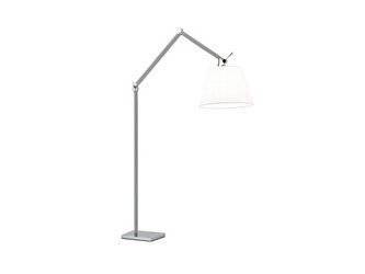 Lampa podłogowa Zyta L Floor stelaż aluminium AZ 2310 + AZ 2605 klosz biały | white - średnica 36  - Azzardo