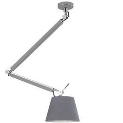 Lampa wisząca ZYTA M PENDANT stelaż aluminium AZ 2304 + AZ 2604 klosz grey | szary - średnica 36 - Azzardo - żyrandol