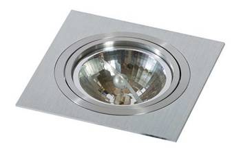 Lampa wpuszczana SIRO 1 aluminium (AZ0767 | GM2101-ALU) - AZZARDO