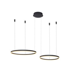 Żyrandol HALO PENDANT 80+60 CCT BK + REMOTE CONTROL (AZ4978) - Azzardo