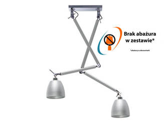 stelaż do lampy Zyta 2S ALU wisząca (podstawa) kolor aluminium (MD2300-2S-ALU) Azzardo