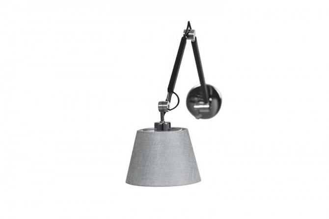  Lampa wisząca ZYTA S czarno - szara AZ1845+AZ2601