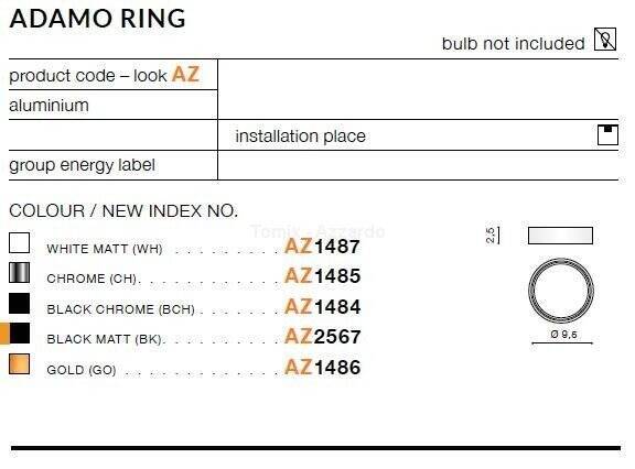 ADAMO RING black matt (AZ2567) - AZZARDO