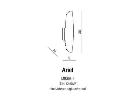 Kinkiet Ariel (AZ0264 | MB351-1) - Azzardo