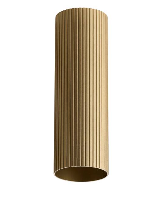 LUCAS RIBBED TUBE 50 Mosiądz Złoty (AZ6148) - Azzardo