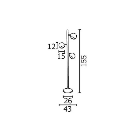 Lampa podłogowa TRINTON chrom (AZ0024 Azzardo)