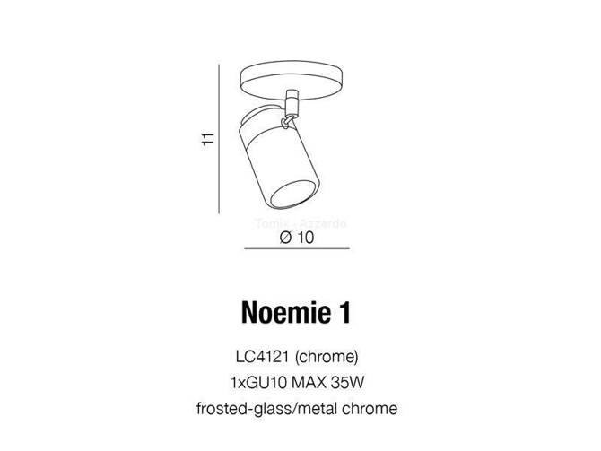 Lampa sufitowa Noemie 1 (LC4121) Azzardo