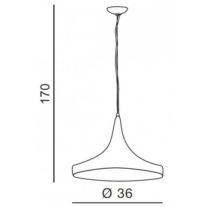 Lampa wisząca CHINK biała/złota (LP6002-LWH/GO Azzardo) - żyrandol