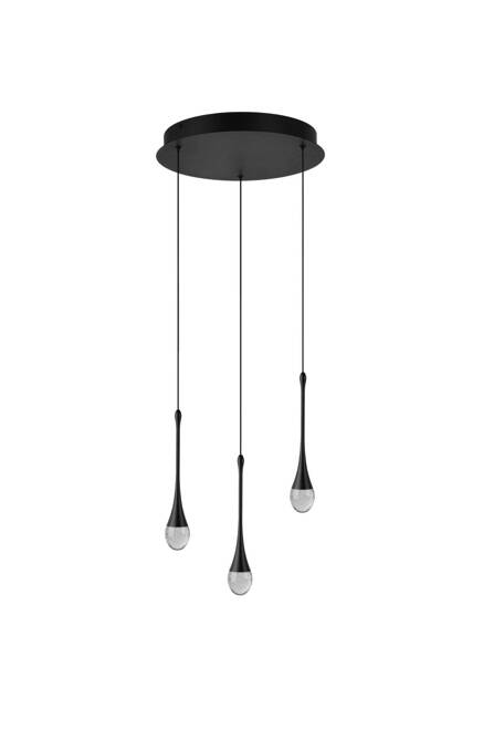 Lampa wisząca DALMA 3 ROUND Czarny (AZ6009) - Azzardo