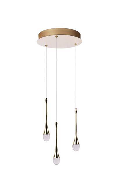 Lampa wisząca DALMA 3 ROUND Złoty (AZ6010) - Azzardo