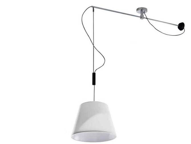 Lampa wisząca MALAGA stelaż AZ 2313 + AZ 2592 klosz white | biały - średnica 50 - Azzardo - żyrandol