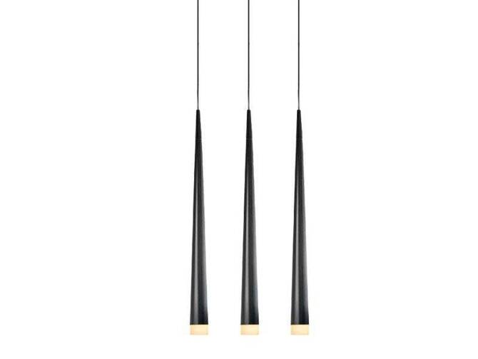 Lampa wisząca STYLO 3 czarny (MD 1220B-3 BLACK Azzardo) - żyrandol