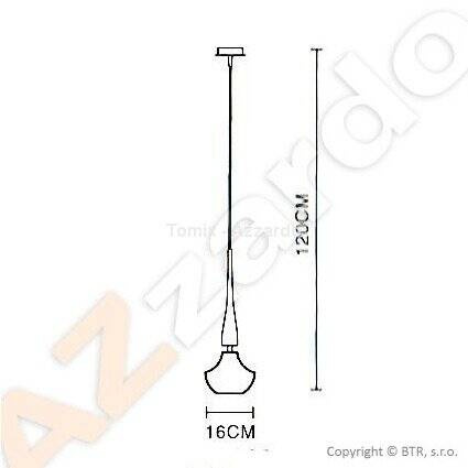 Lampa wisząca TASOS 1 - czarna (MD2095-1-BK | AZ0719) - Azzardo - żyrandol