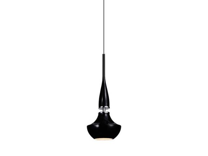 Lampa wisząca TASOS 1 - czarna (MD2095-1-BK | AZ0719) - Azzardo - żyrandol