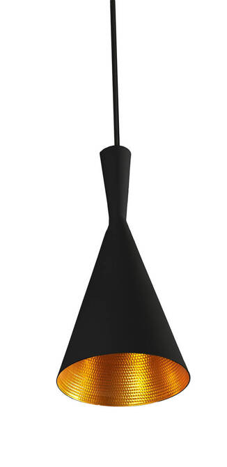 Lampa wisząca VITA czarno - złota (LP6005-L BK/GO) - Azzardo - żyrandol