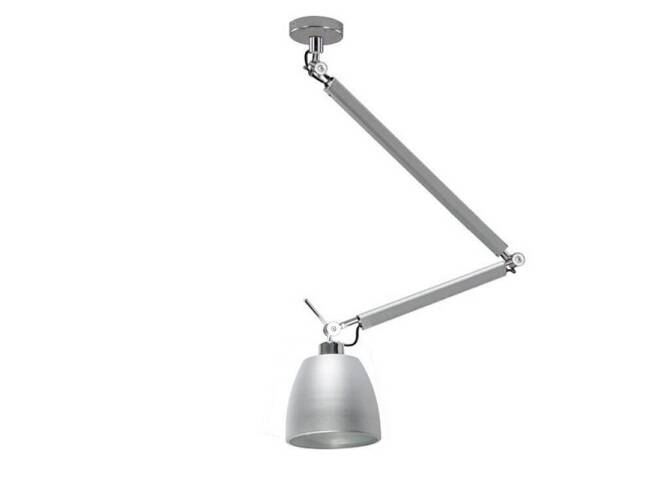 Lampa wisząca ZYTA M PENDANT stelaż aluminium AZ 2304 + AZ 2596 klosz aluminium - średnica 33 - Azzardo - żyrandol