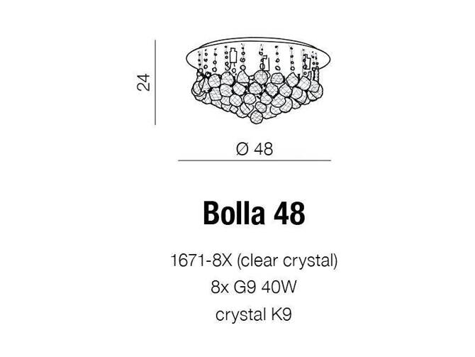 Plafon BOLLA 48 (167-18X) Azzardo