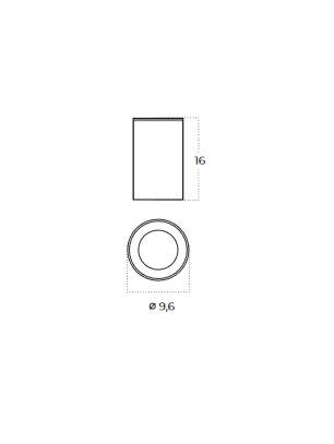 Zewnętrzna lampa sufitowa ROTOR IP65 Biały (AZ6066) - Azzardo