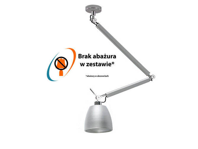 stelaż do lampy Zyta M ALU wisząca (podstawa) kolor aluminium (MD2300-M-ALU) Azzardo