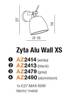 Kinkiet ZYTA WALL XS ALU/GR (MB2300-XS-ALU/GR) Azzardo