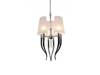 Lampa wisząca DIABLO 3  BIG chrome/ fabric (AD8074-3 BIG WHITE Azzardo) - żyrandol